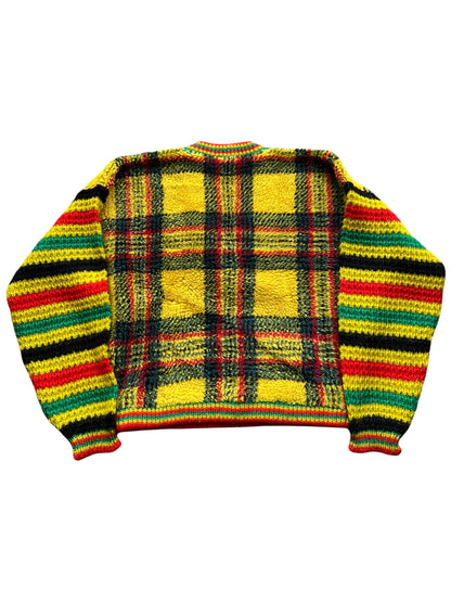 Fleece/Knit Hybrid Crop Sweater