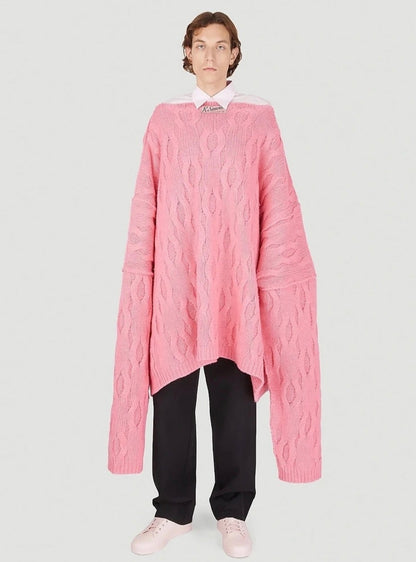 AW21 Oversized Pink Sweater