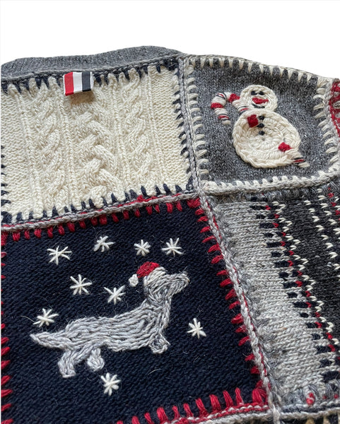 FW20 Holiday Dog Patchwork Sweater