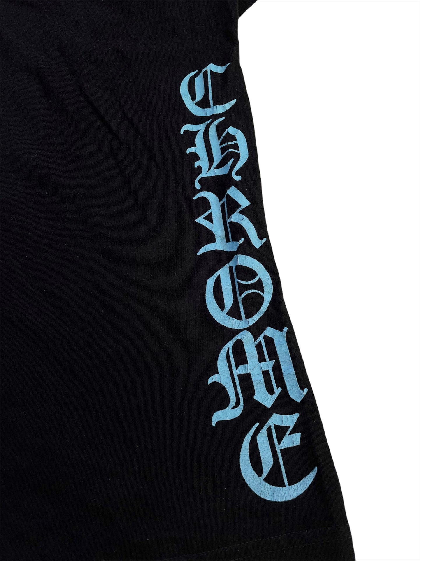 Ice Blue Neck Logo Tee