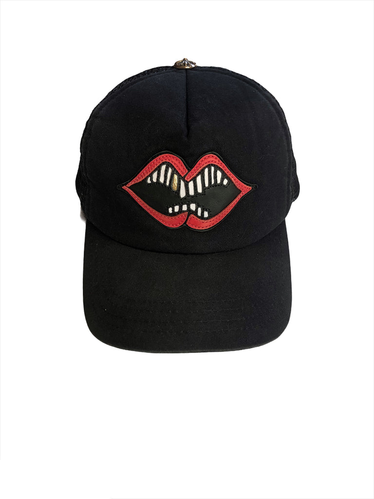 Chrome Hearts Matty Boy Chomper Black Trucker Hat - Brand New