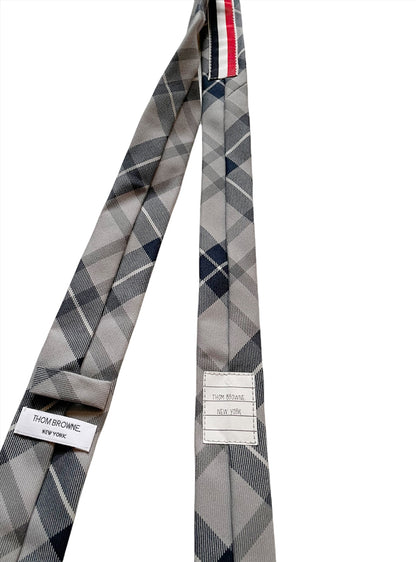 Plaid Grey Tie