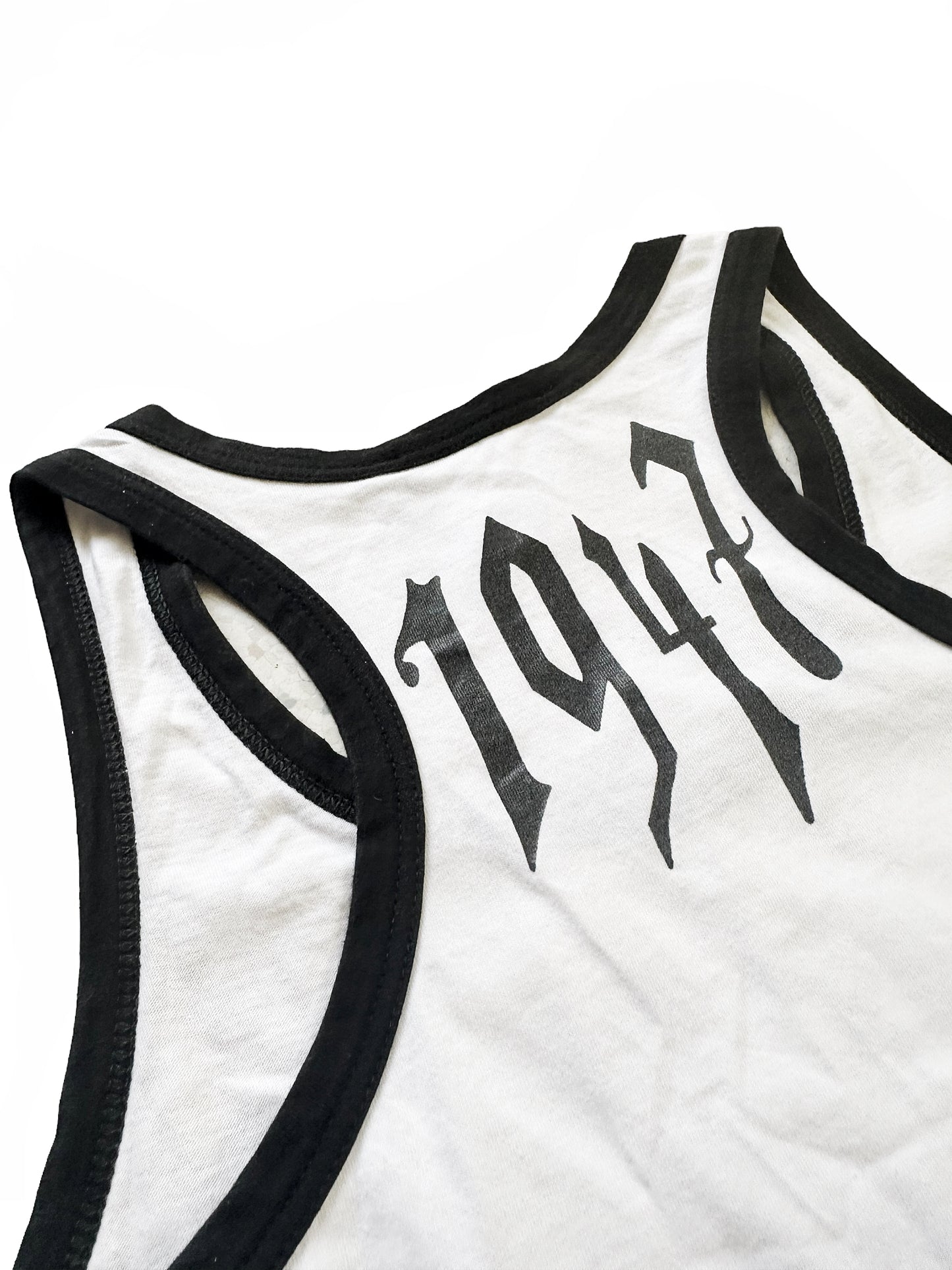 2002 Runway Gothic Logo Tank Top