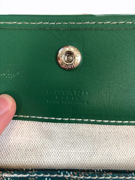 Green Monogram St. Louis Pouch
