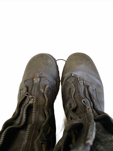 Double Zip Combat Boots