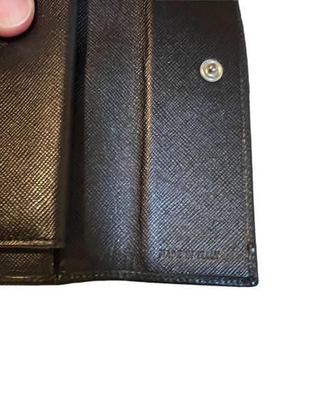 Leather Triangle Logo Wallet