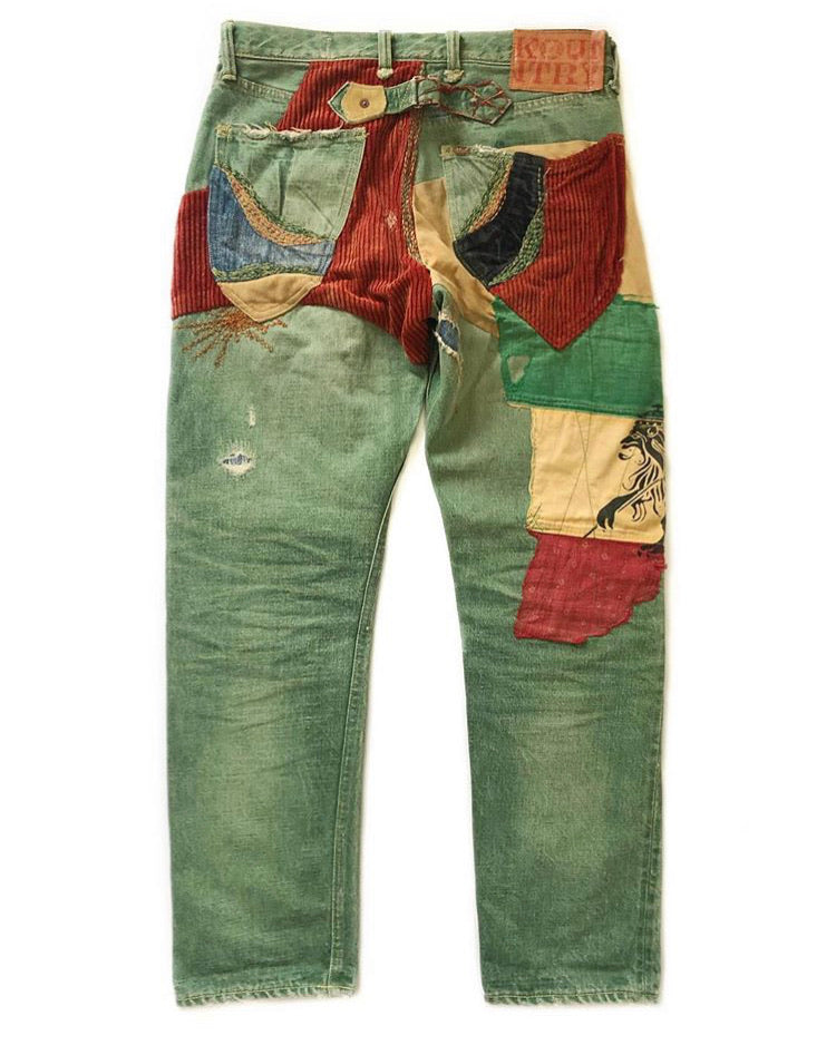 Kapital Kountry Patchwork Emerald Denim