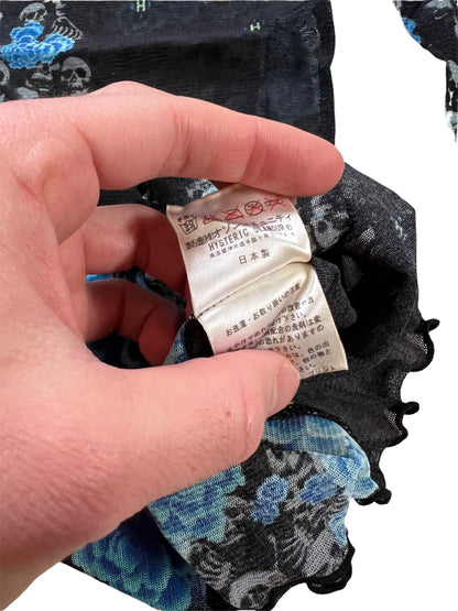 Skulls Nylon Tattoo Mesh Tee