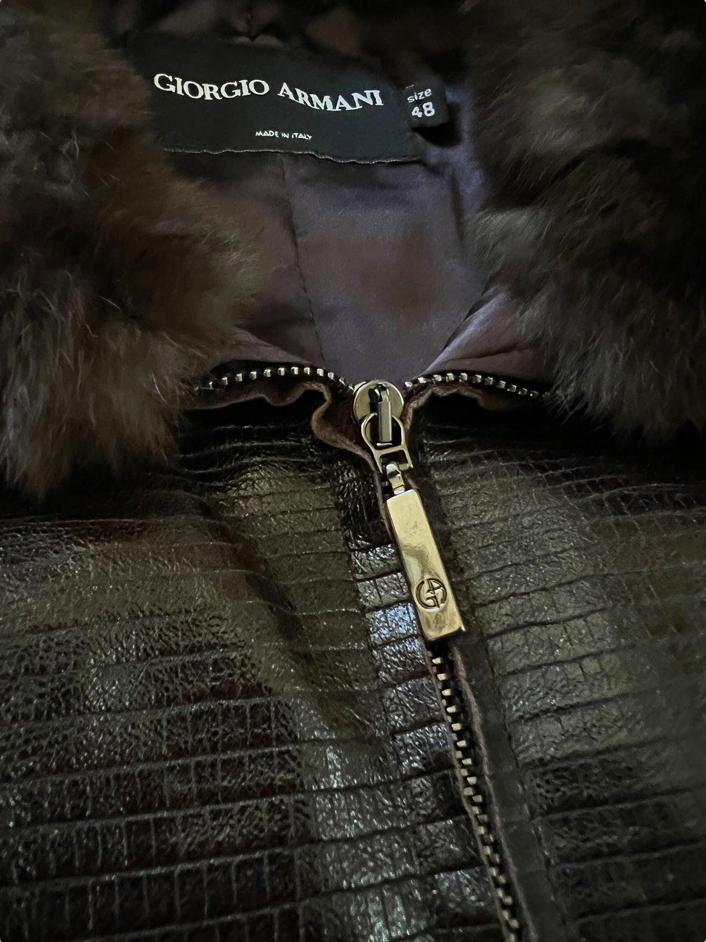 2000’s Rabbit Fur Leather Jacket