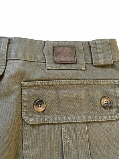 Wide Leg Olive Cargo