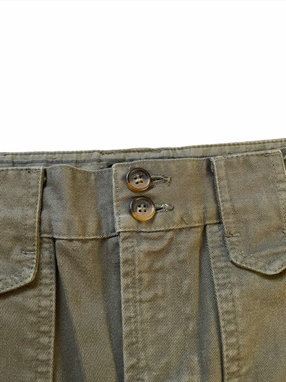 Wide Leg Olive Cargo