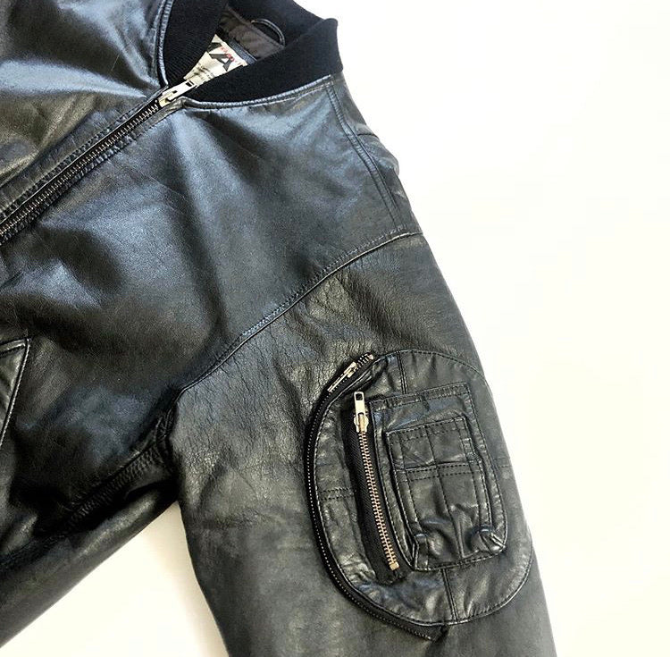 80’s Kansai Yamamoto MAN Oversized Leather Bomber