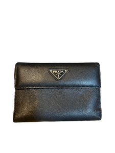 Leather Triangle Logo Wallet