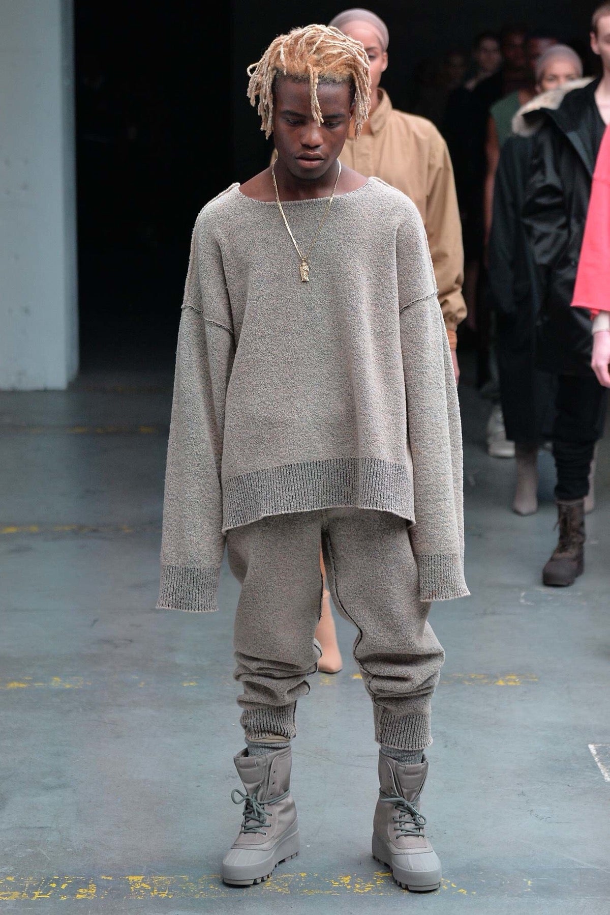 Yeezy season 1 boucle sweater sales