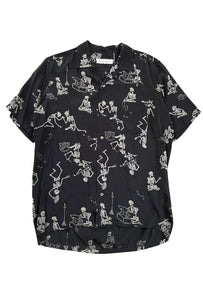 1995 Skeleton Rayon Shirt