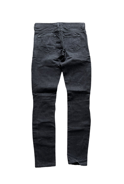 D01 Black Denim Faded