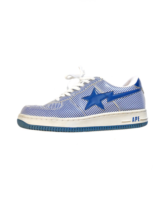 SS07 Blue Pinstripe Bapesta