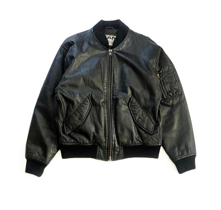 80’s Kansai Yamamoto MAN Oversized Leather Bomber