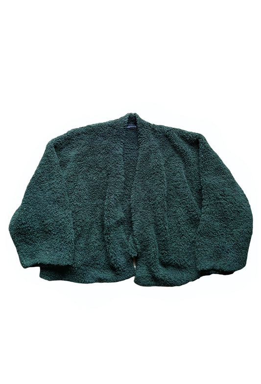 Green Fleece Throwover