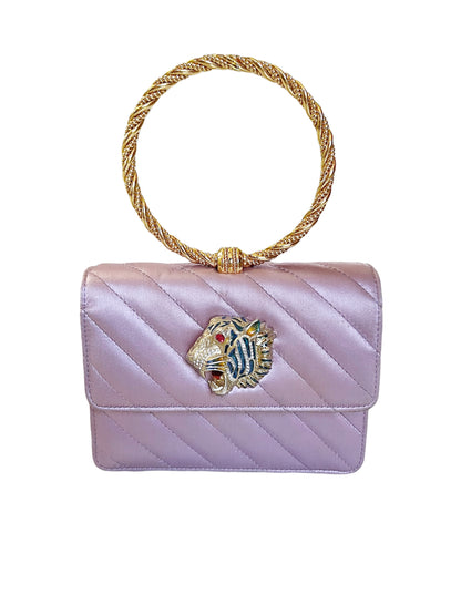 Rajah Pink Silk Mini Bag