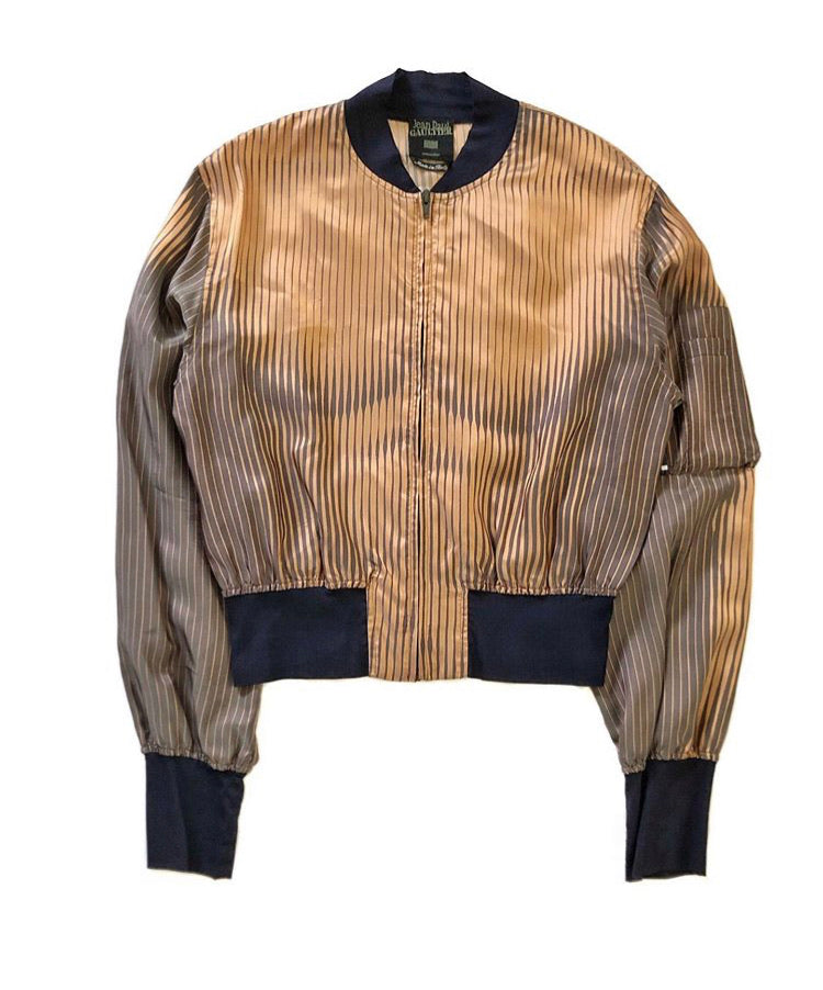 96 Jean Paul Gaultier Homme Trompe L’oeil Muscle Bomber Jacket