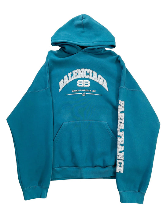 1917 Logo Teal Hoodie