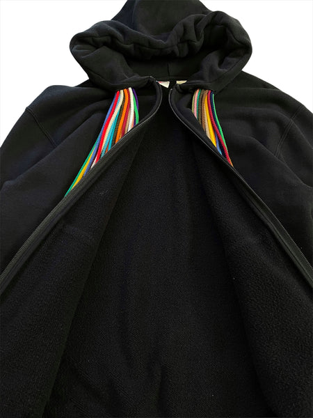 AW08 Rainbow Multi-cord Drawstring Hoodie