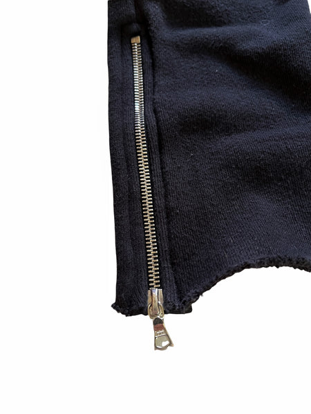 MX1 Leather Patch Distressed Sweatpants